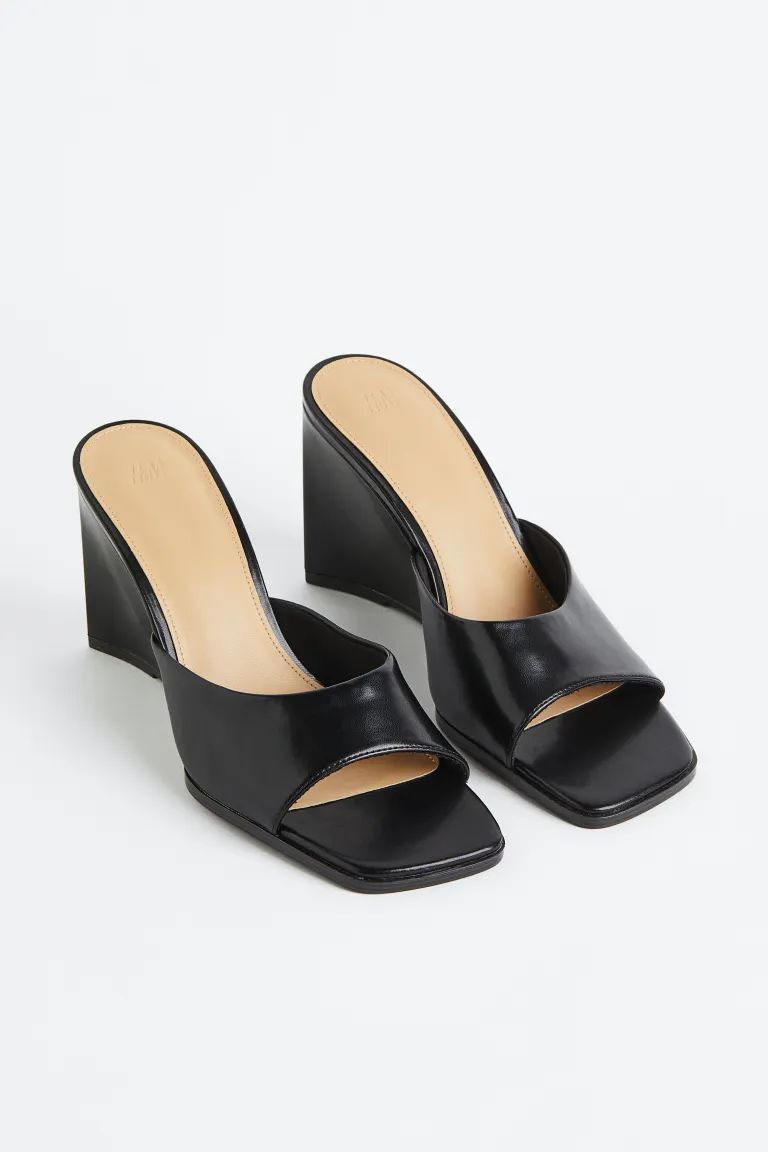 Wedge-heeled Mules | H&M (US)