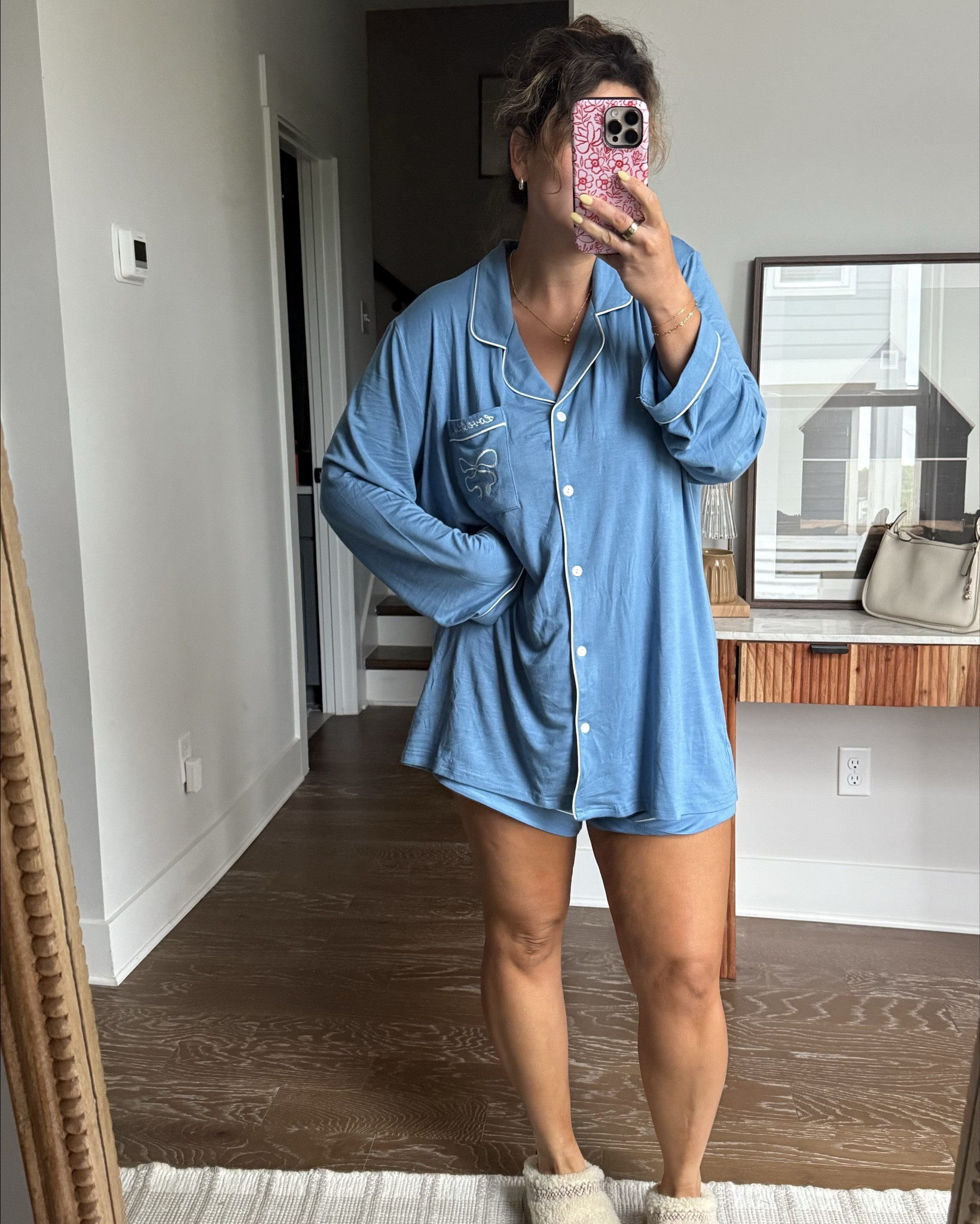 The pj’s are indeed worth the hype! So so soft and the perfect slouchy slinky feel! I actually have never tried a long sleeve BUT LOVE! Can’t wait for more! In my Sundays would be the PERF Mother’s Day gift! Wearing a XL to be oversized 

#LTKTravel #LTKHome #LTKSeasonal