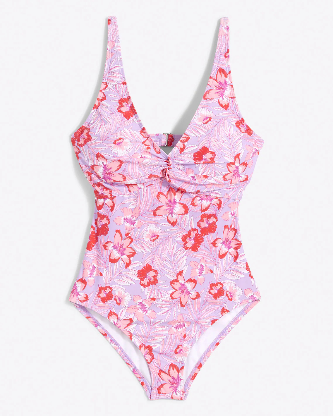 Twist Front One Piece Swimsuit in Floral Scallop | Draper James (US)