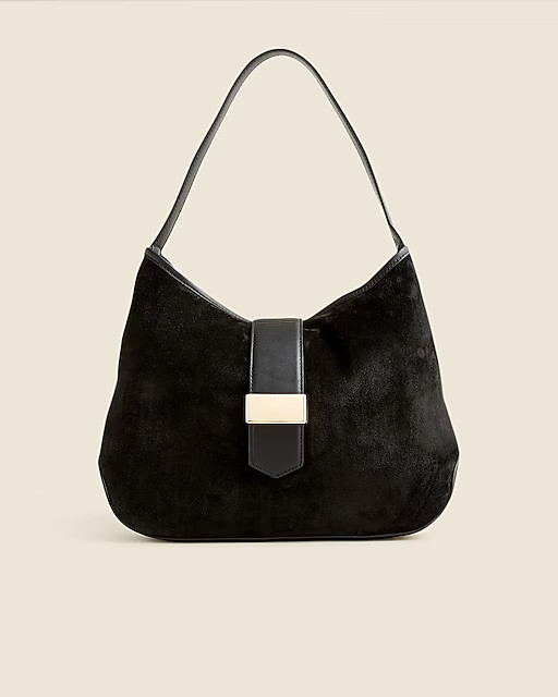 Berkeley suede and leather shoulder bag | J. Crew US