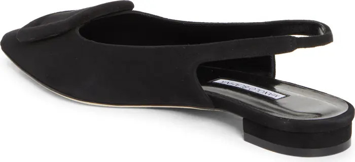Maylura Buckle Pointed Toe Slingback Flat (Women) | Nordstrom