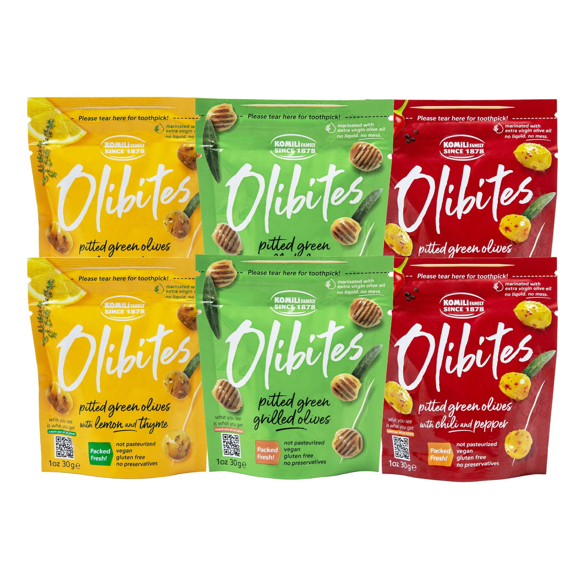 Olibites Pitted Green Olives - Fresh, Antioxidant-Rich Green Olives Marinated with Extra Virgin O... | Amazon (US)