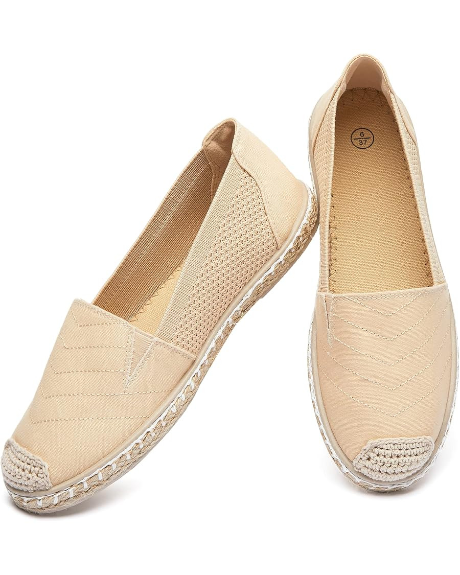 Women's Flats Shoes,Slip on Shoes Espadrilles for Women,Comfortable Womens Loafers,Breathable Cas... | Amazon (US)