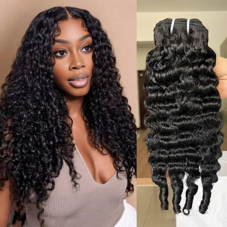 Burmese Curly Human Hair Bundles 14 16 18 20Inch Curly Bundles Unprocessed Burmese Raw Hair Extension Real Human Hair Natural Color Human Hair Weft Extensions Virgin Hair Kinky Curly Bundles Water Wave Human Hair Bundles For Women | SHEIN