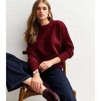 Women's Burgundy Crew Neck Jumper New Look | New Look (UK)