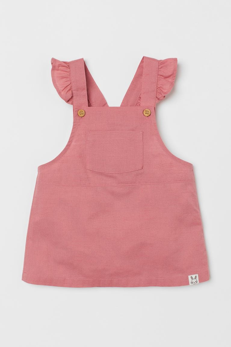 Ruffle-trimmed Overall Dress | H&M (US + CA)