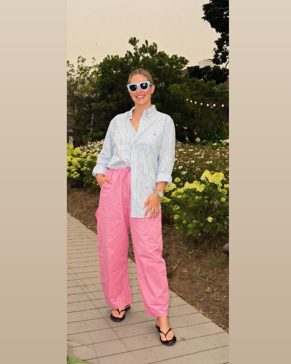 Did you know wearing pink pants makes your life exponentially better — daily edit cover from Found by Em