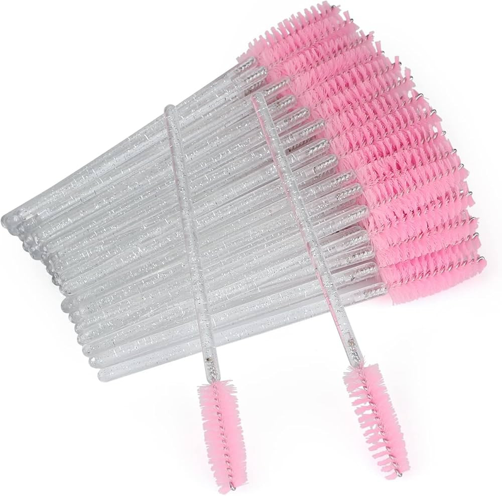 G2PLUS 100PCS Disposable Mascara Brushes, Crystal Lash Brush Makeup Kit, Adjustable Eyelash Spool... | Amazon (US)