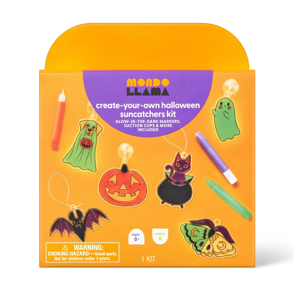 6ct Halloween Characters Suncatchers Craft Kit - Mondo Llama™ | Target