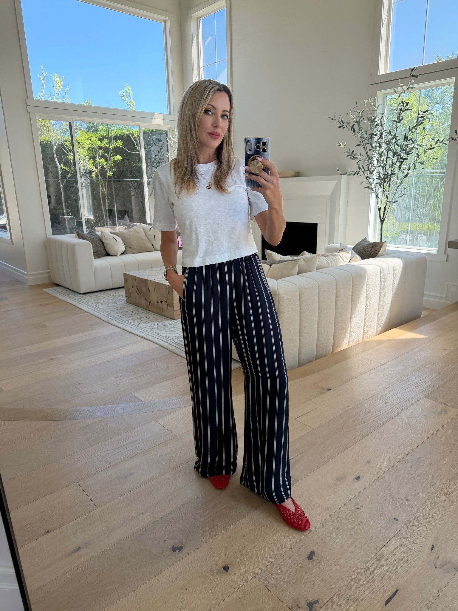 Spring shoes, spring outfit, red white, and blue all American look, casual comfortable weekend outfit ￼

#LTKOver40 #LTKSeasonal #LTKootd