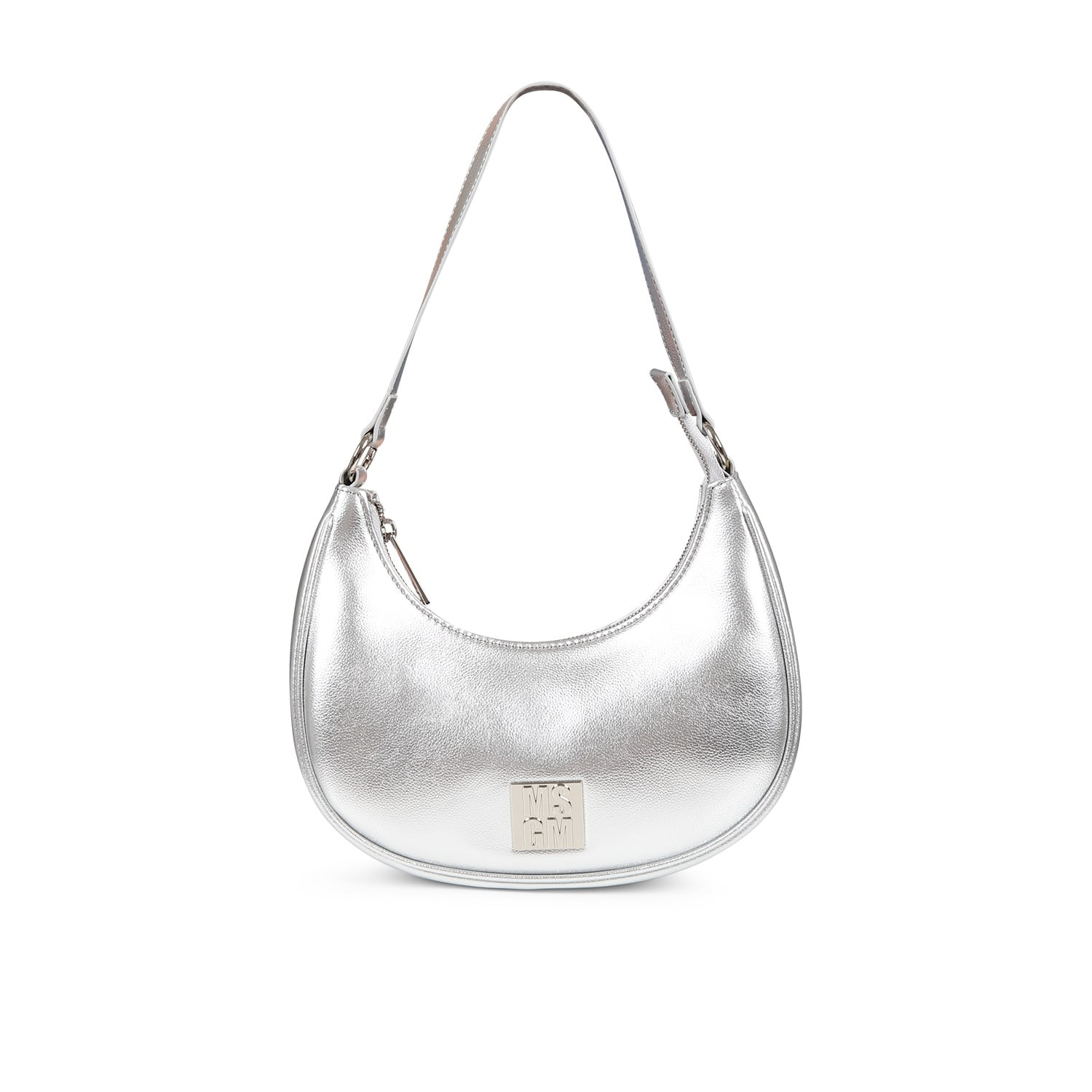MSGM Silver Bag For Girl With Logo | Italist.com US