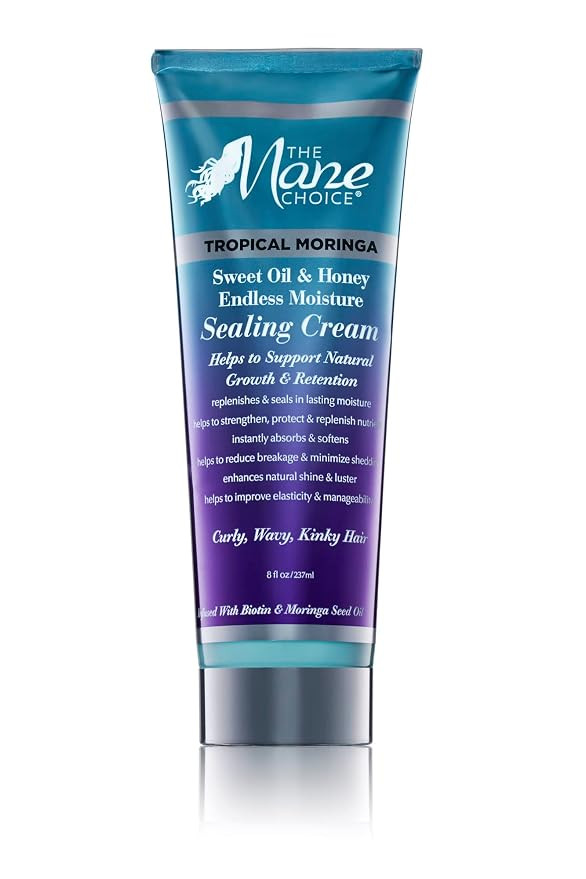 THE MANE CHOICE - Tropical Moringa Sweet Oil & Honey Endless Moisture Sealing Cream, 8 Ounce | Amazon (US)