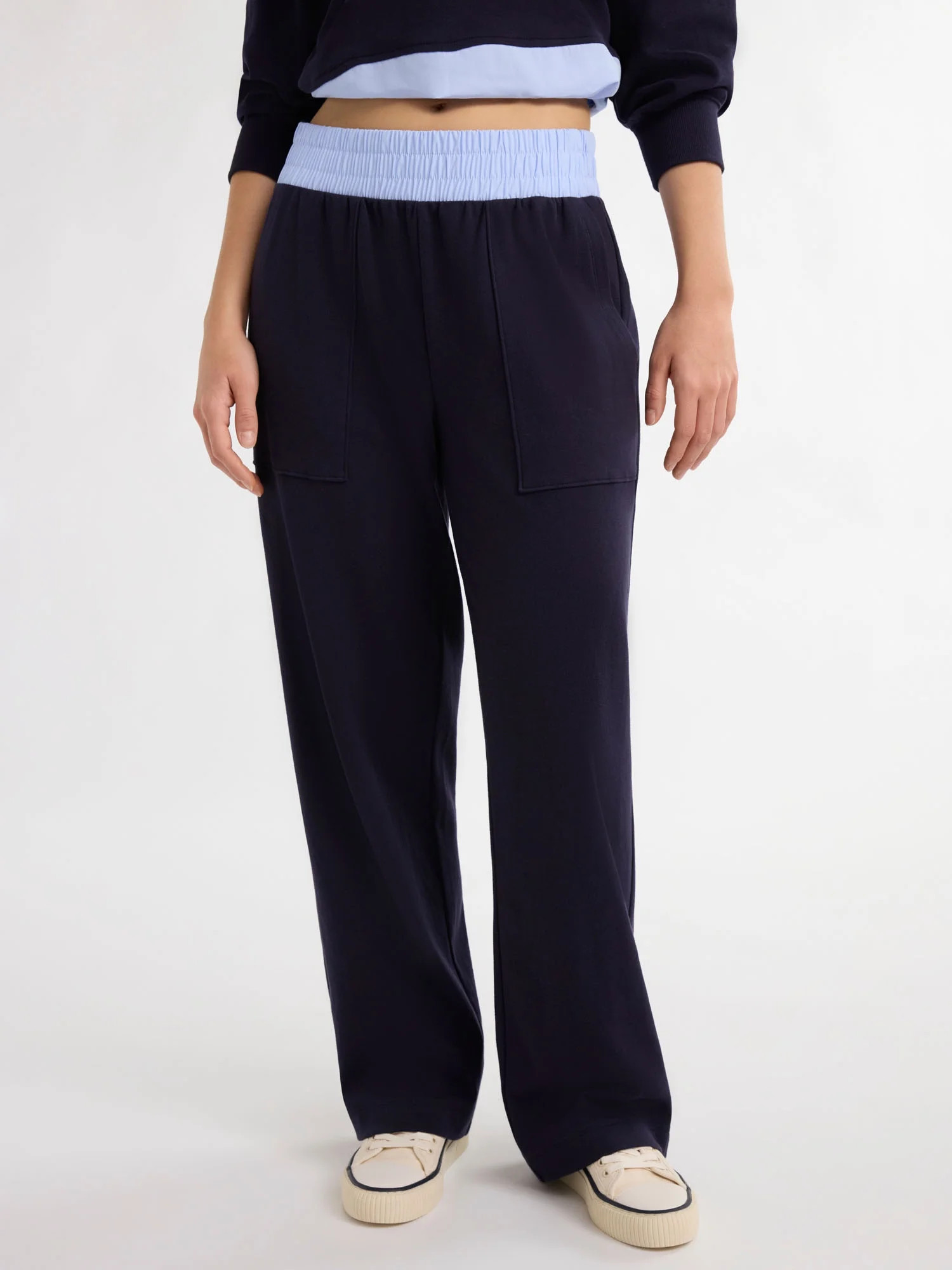Free Assembly Women’s and Women's Plus Cotton Mixy Pants, 31" Inseam, Sizes XS-4X - Walmart.com | Walmart (US)