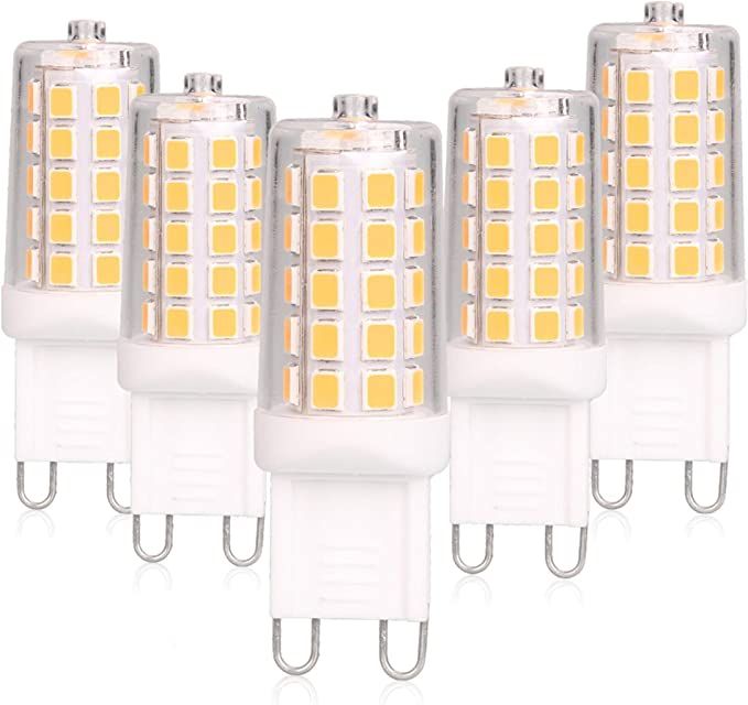 G9 LED Bulb Dimmable 4W, 40 Watt T4 G9 Halogen Equivalent, 2700K Soft Warm White, 120V No-Flicker... | Amazon (US)