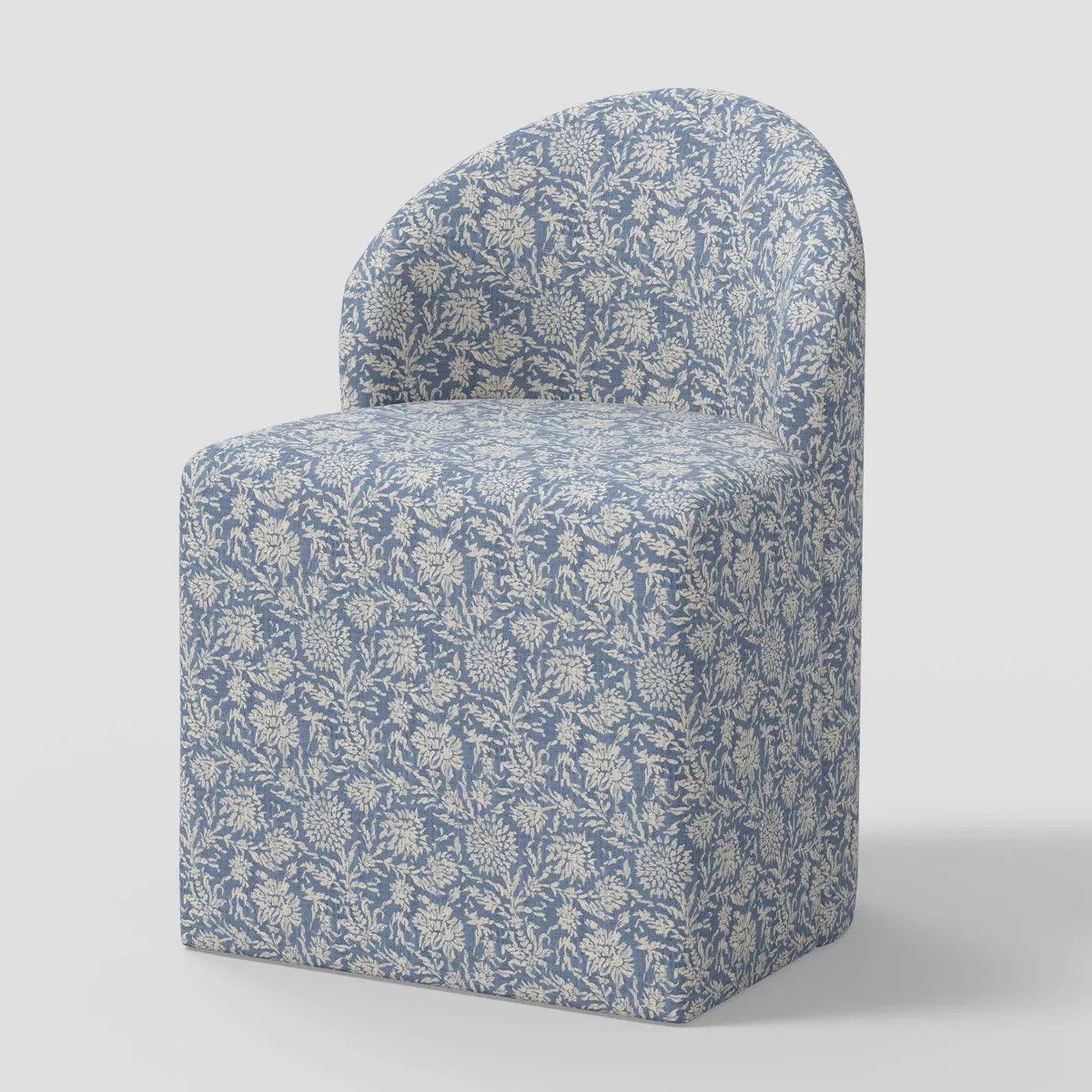 Ella Tub Upholstered Dining Chair Reese Floral Blue - Threshold™ | Target