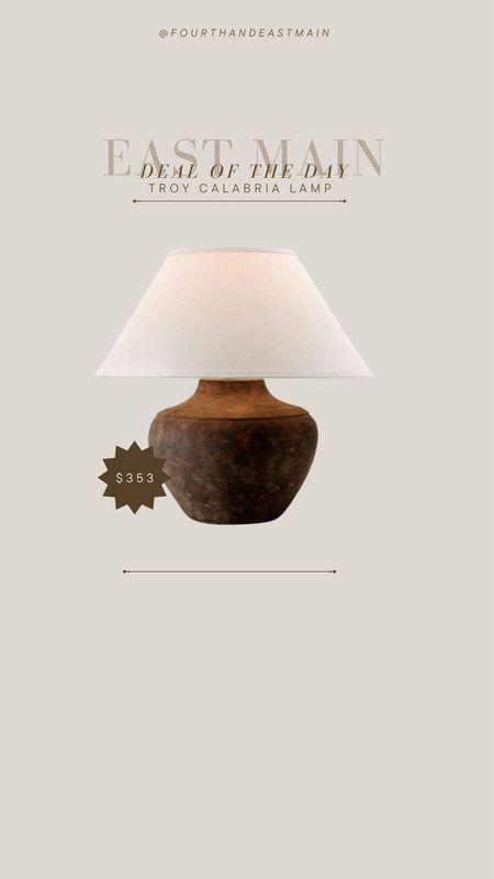 deal of the day // troy calabria lamp dropped to $353 which is the lowest price i’ve seen it in a LONG time and free shipping 🤎🤎🤎

#LTKhome