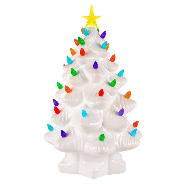 Mr. Christmas Large Ceramic Tree Decorative Figurine White | Target