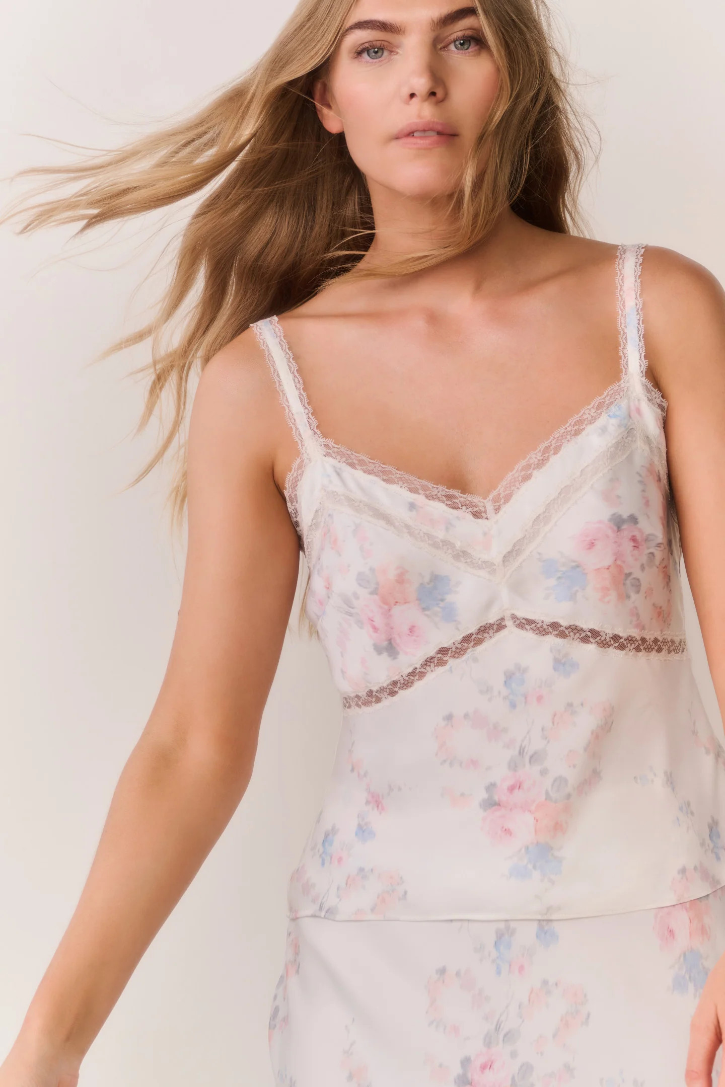 Lirena Floral Bow Print Cami Top | LoveShackFancy