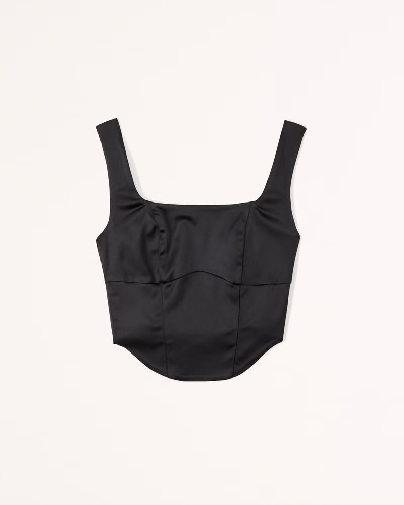 Satin Corset Top | Abercrombie & Fitch (US)