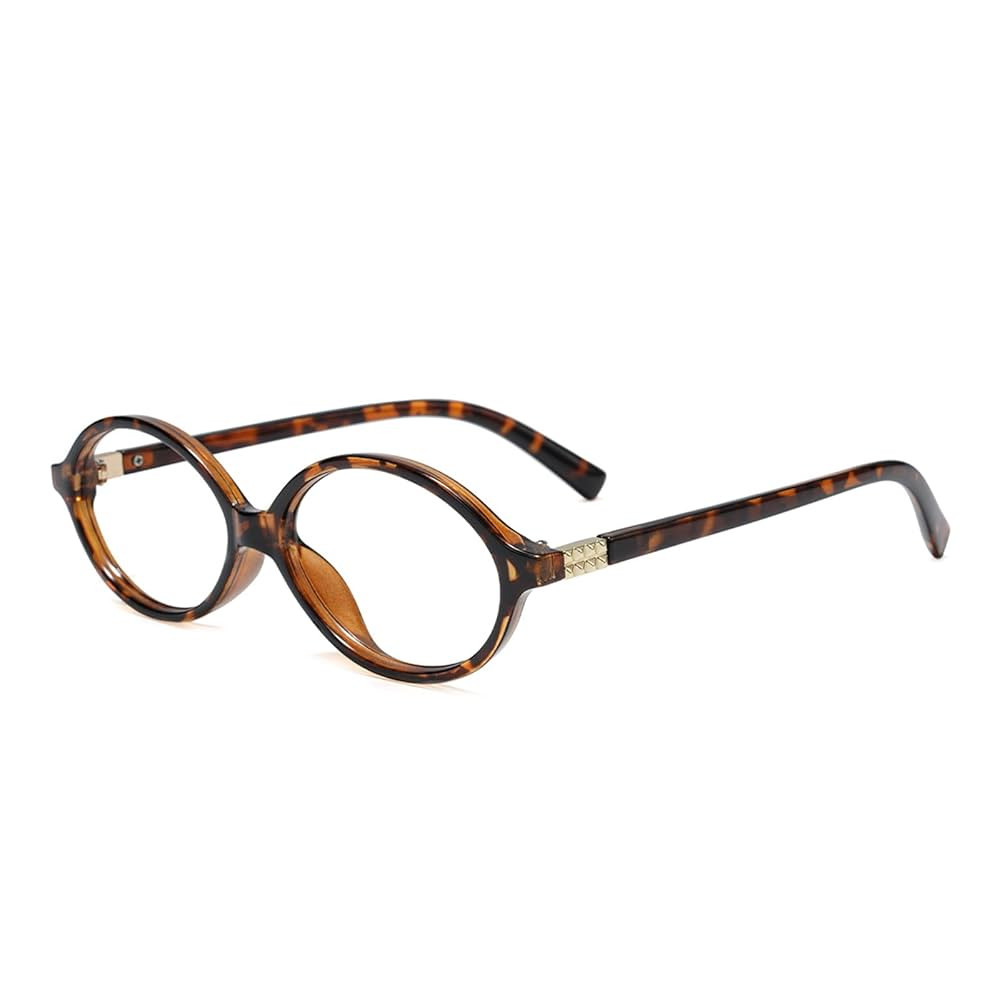 Slocyclub Fashion Oval Blue Light Blocking Glasses for Women Men Vintage Oval Small Frame Eyeglas... | Amazon (US)