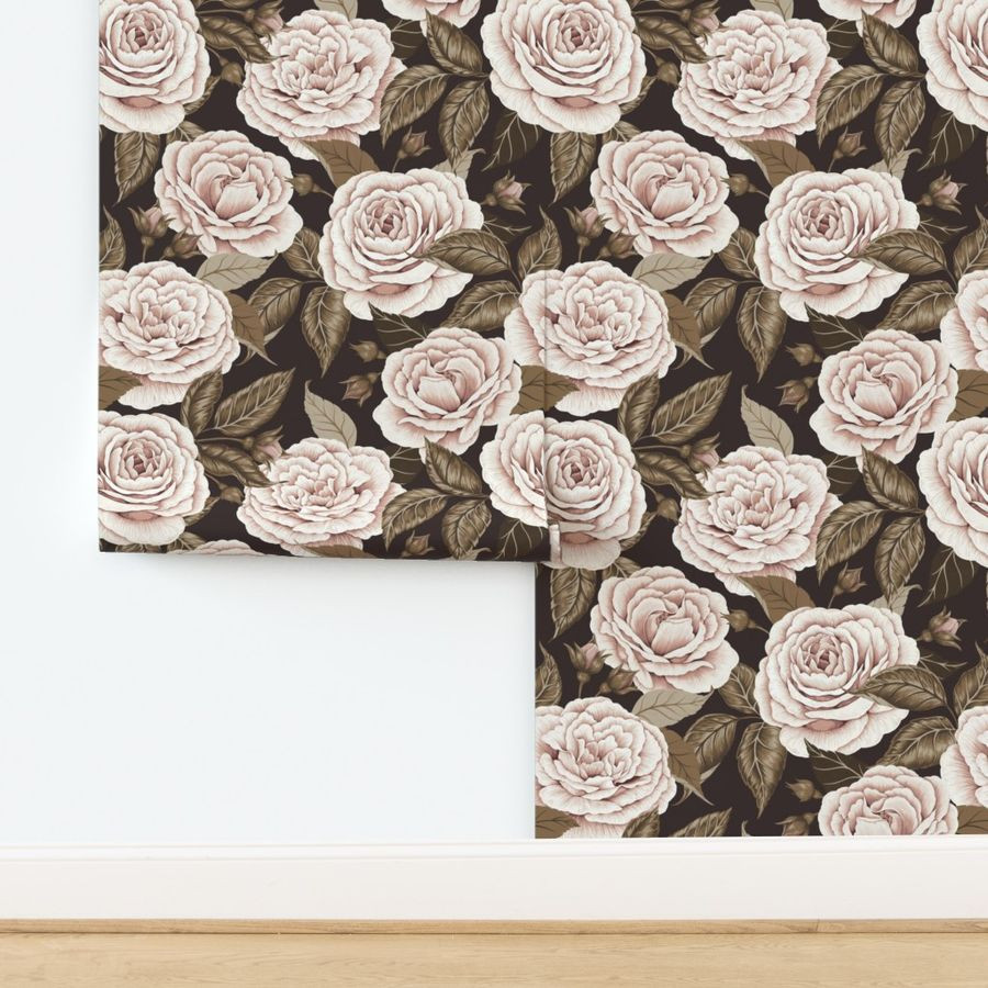 A Realm Of Roses Dark Academia | Spoonflower
