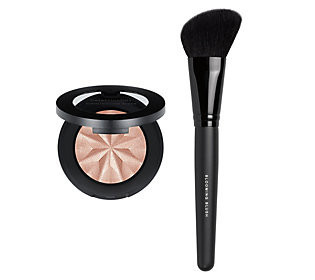 bareMinerals 2-in-1 Highlighting Blush with Blooming Brush | QVC