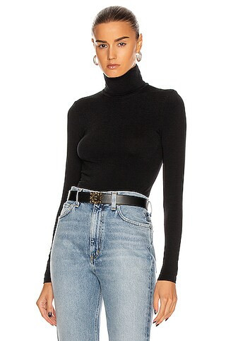 Wolford Colorado String Bodysuit in Black - Black. Size M (also in L, S, XS). | FWRD 