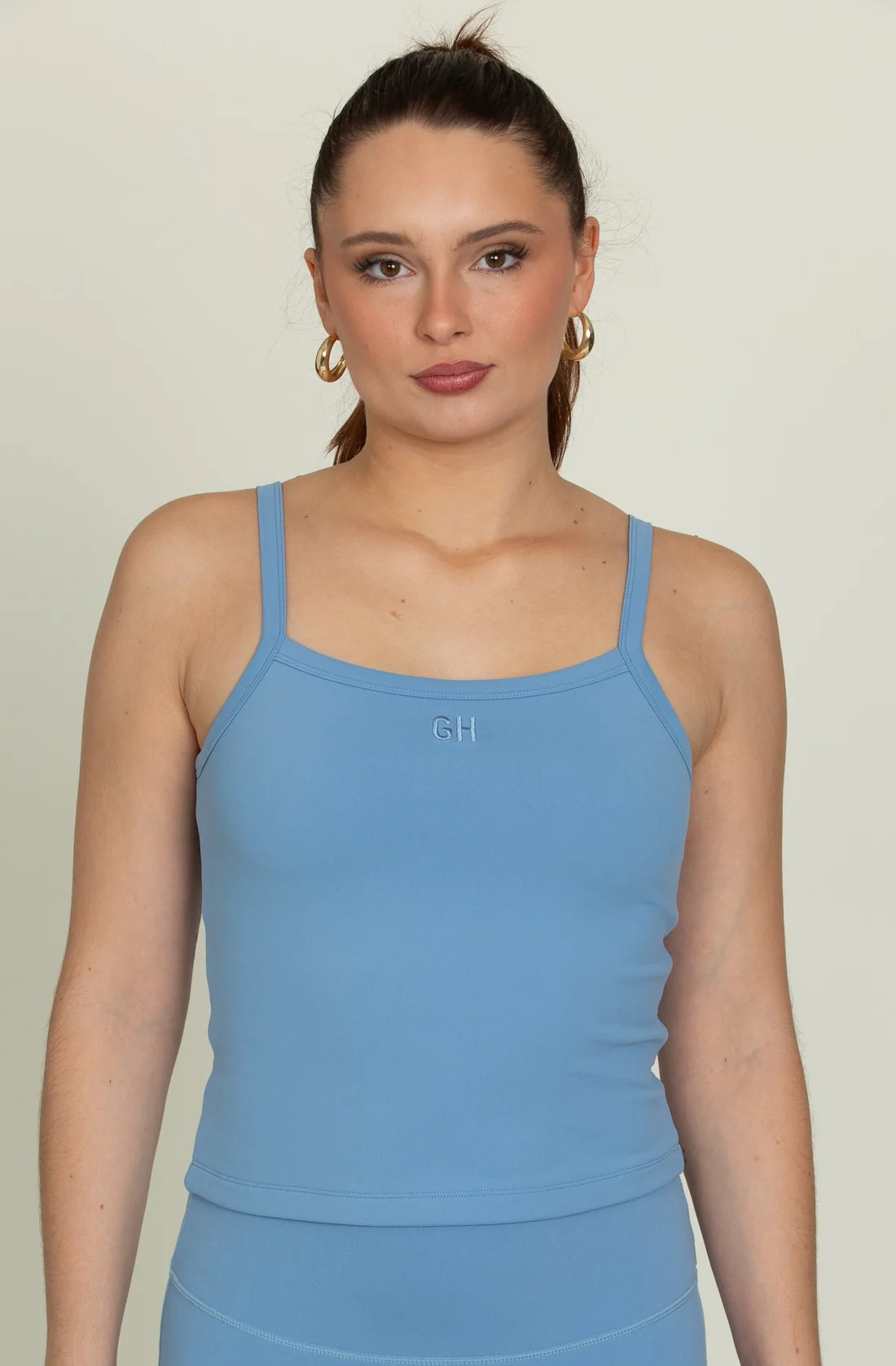 Capri MotionCloud Square Neck Cami | Gold Hinge