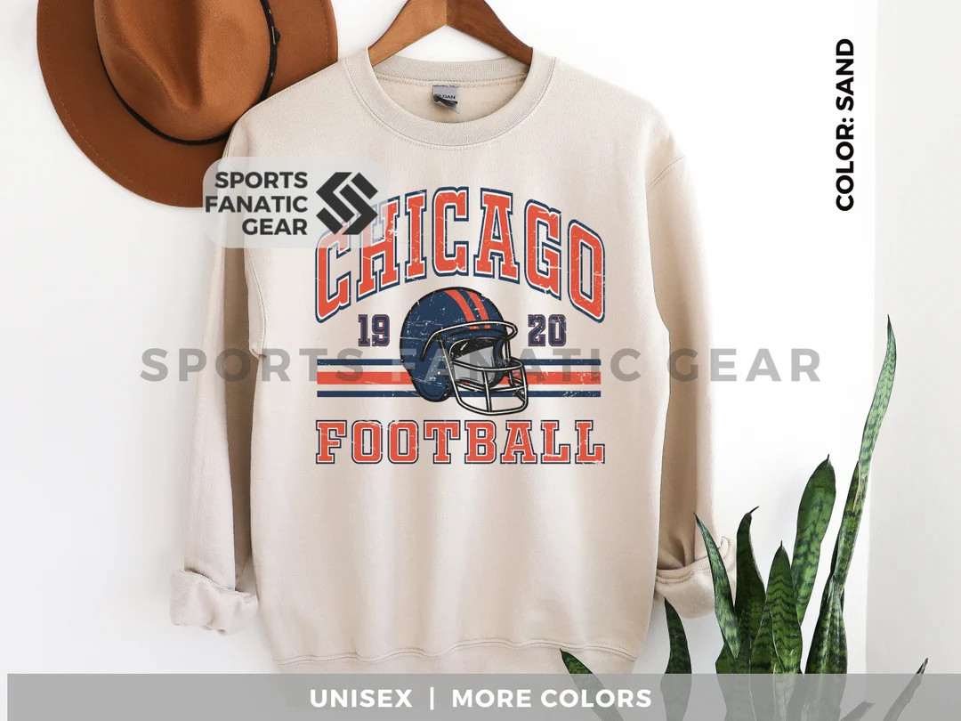 Chicago Vintage Style Crewneck Sweatshirt Trendy Retro Style - Etsy | Etsy (US)