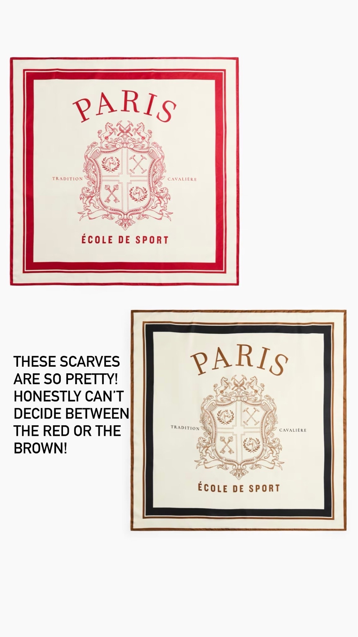 The prettiest Parisian inspired scarves!