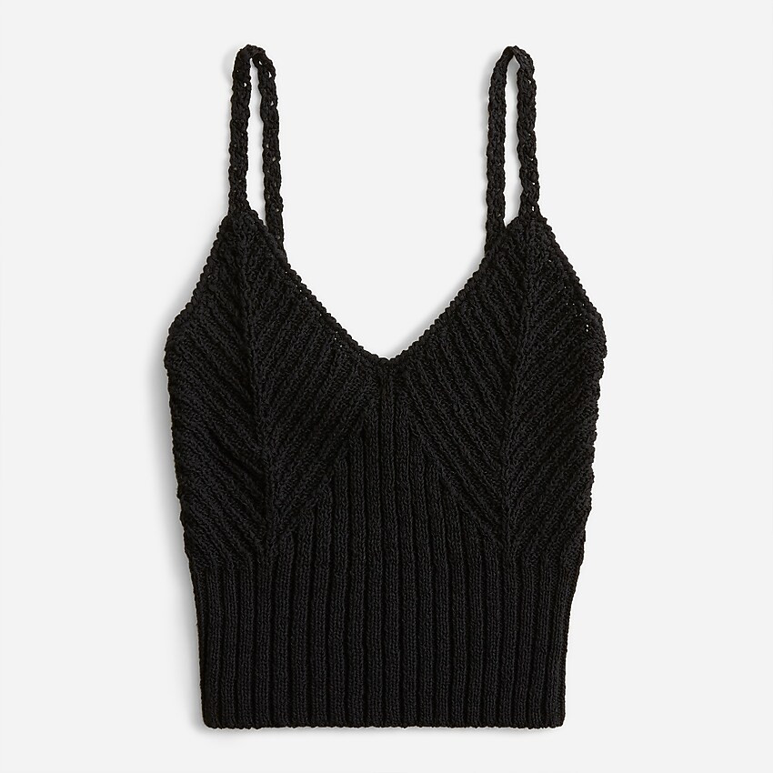 Cropped V-neck sweater-tank | J. Crew US