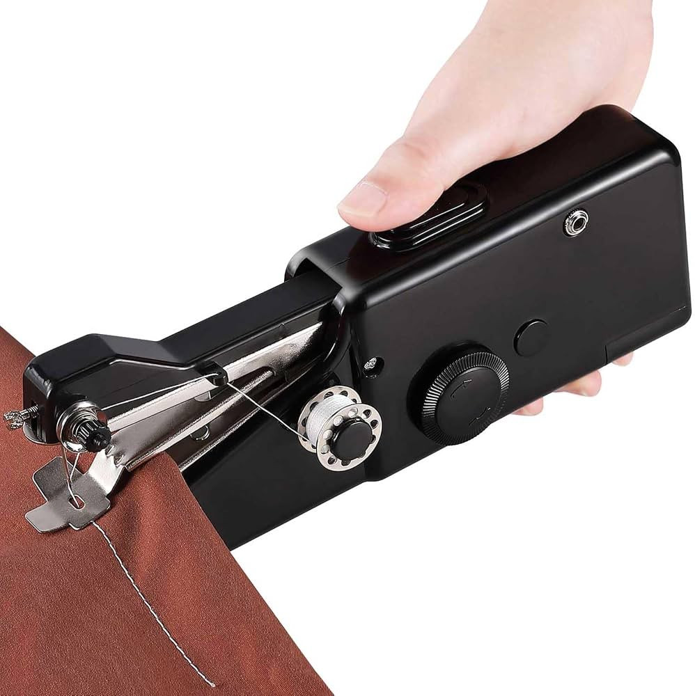 Portable Sewing Machine Handheld for Beginners, Electric Black Hand Held Sewing Machines Kit for ... | Amazon (US)