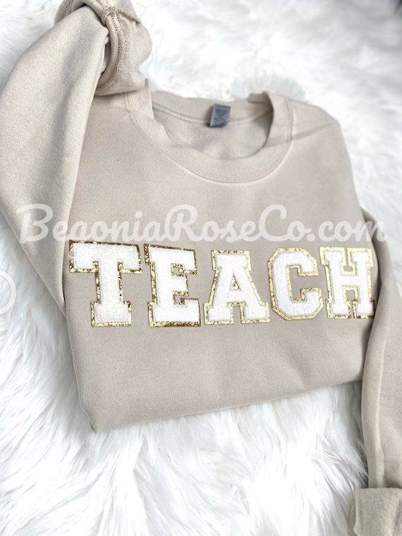 Teacher Gift TEACH Sweatshirt Teacher Sweatshirt Teacher Shirt Custom Teacher Gift Personalized T... | Etsy (US)