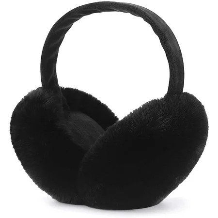 Winter Ear muffs Faux Fur Warm Earmuffs Cute Foldable Outdoor Ear Warmers For Women Girls | Walmart (US)