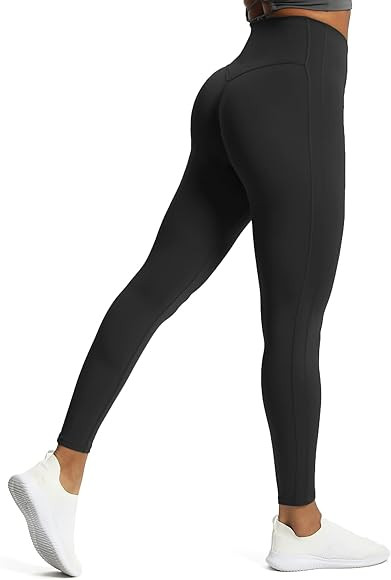 Aoxjox High Waisted Workout Leggings for Women GEO Compression Tummy Control Gym Buttery Soft Yoga P | Amazon (US)