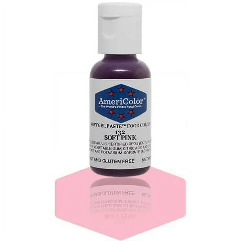 AmeriColor, Soft Gel Paste Food Color, Soft Pink .75 oz | Walmart (US)