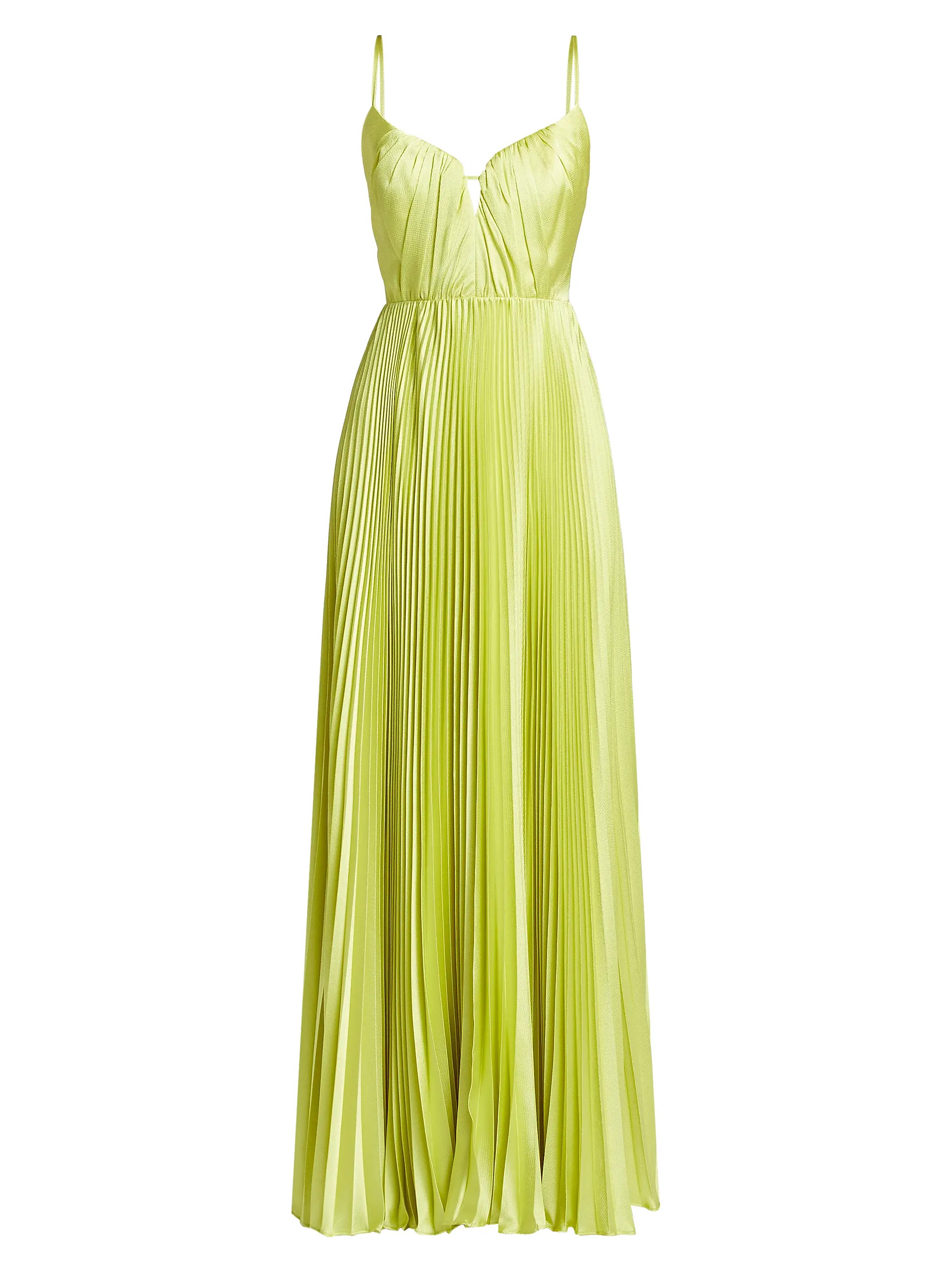 Perle Pleated Satin Gown | Saks Fifth Avenue