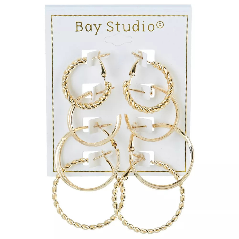 4-pc. Gold Tone Hoop Earring Set | Bealls
