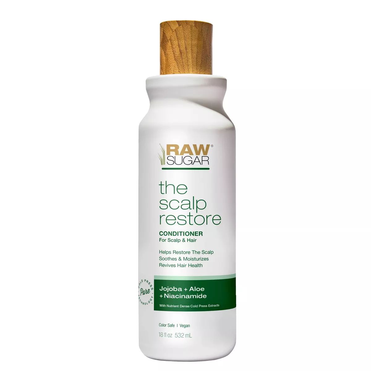 Raw Sugar The Scalp Restore Activated Jojoba + Aloe + Niacinamide Conditioner - 18 fl oz | Target
