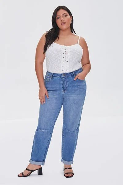Plus Size Premium Boyfriend Jeans | Forever 21 (US)