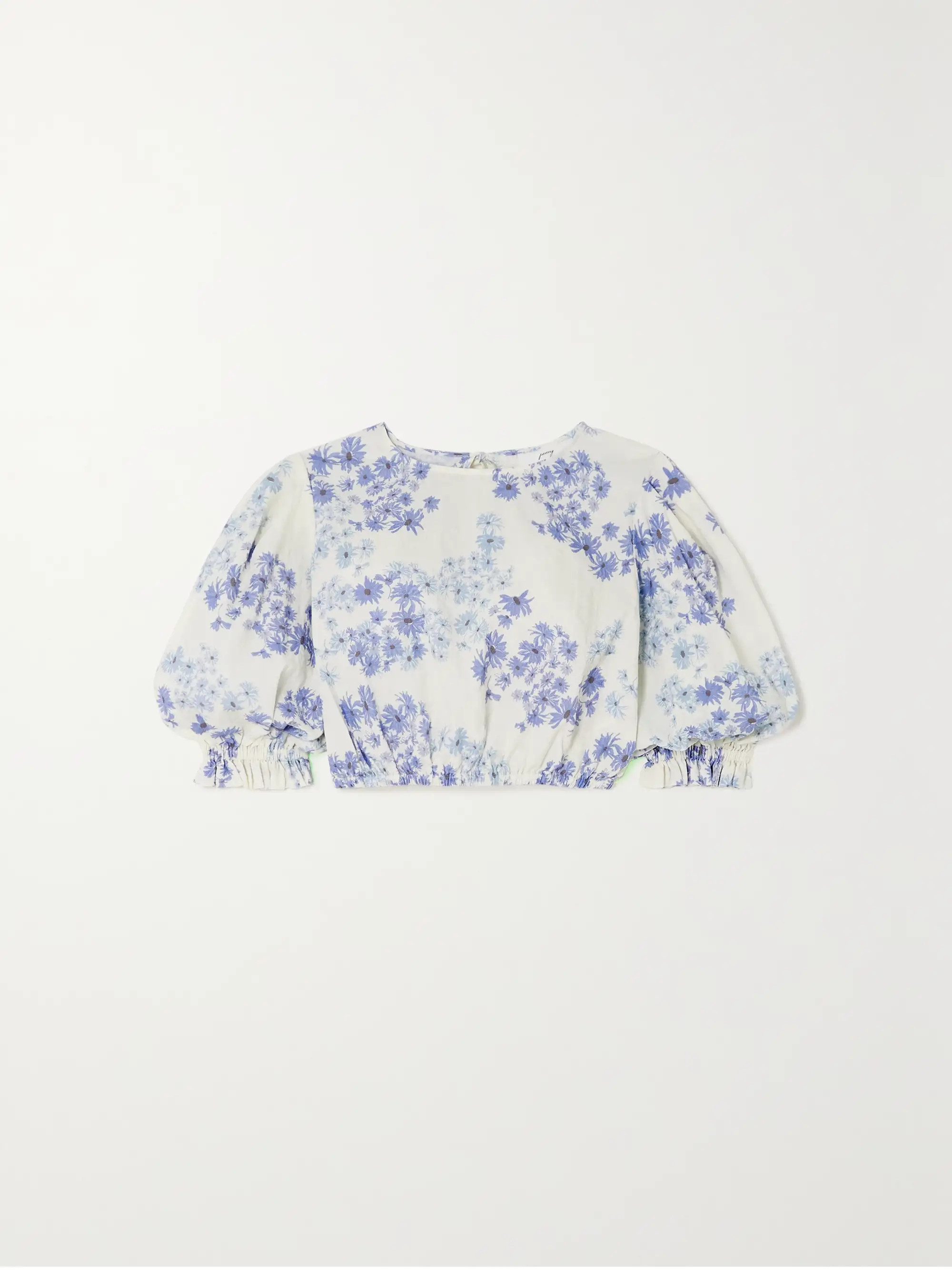 Vacation cropped floral-print organic cotton and ECOVERO-blend top | NET-A-PORTER (UK & EU)