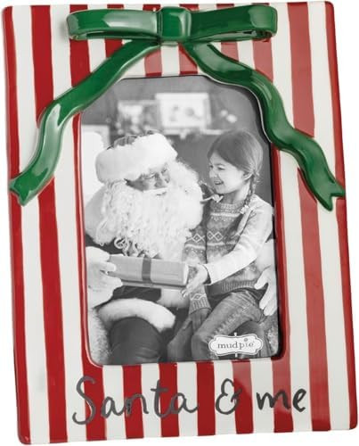 Mud Pie Christmas Santa & Me Bow Frame | Amazon (US)