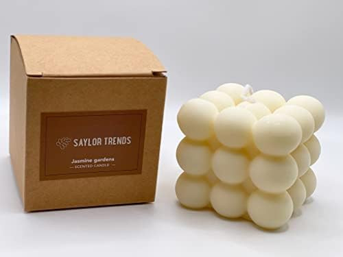 Bubble Candle Scented Soy Wax Home Trendy Decor and Gift (White) | Amazon (US)