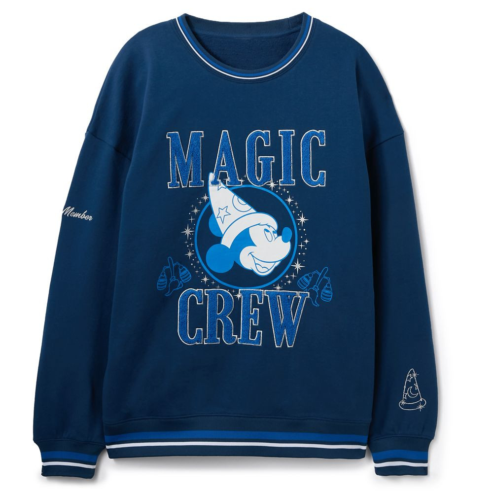 Sorcerer Mickey Mouse ''Magic Crew'' Pullover Sweatshirt for Adults – Fantasia – Exclusive | Disney Store