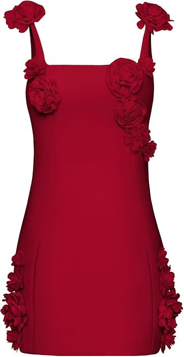 JW PEI Women's Elaina Rosette Applique Mini Dress | Amazon (US)