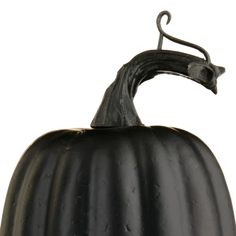Halloween Mini Foam Pumpkin Decoration, Black, 3 in L x 3in  W x 5 in H, by Way To Celebrate - Wa... | Walmart (US)