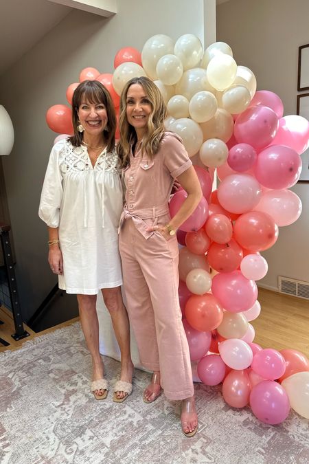 Epic weekend hosting a baby shower for my daughter! Krista’s dress has been restocked and my Paige pink jumpsuit is so flattering and comfortable!💗 
Spring outfit, spring dress, Easter dress, vacation dress, workwear, resort outfit, white dress, wedding shower 

#LTKstyletip #LTKover40 #LTKfindsunder50