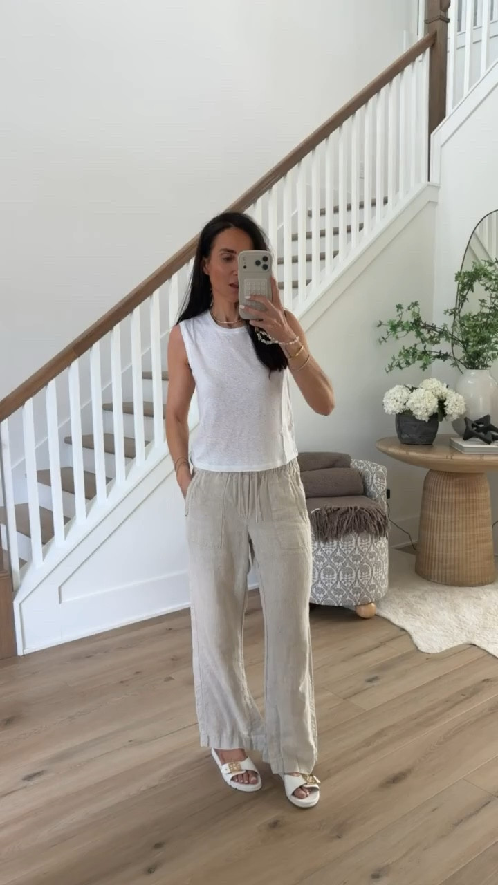 My favorite linen pants 20% off, spring outfit, classic style, wardrobe staple, summer pants, annabrstyle

#LTKSaleAlert #LTKOver40