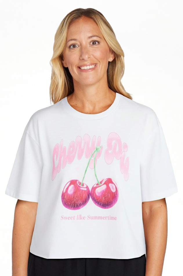 No Boundaries Boxy Cropped Graphic Tee, Women's XXS-XXL | Walmart (US)