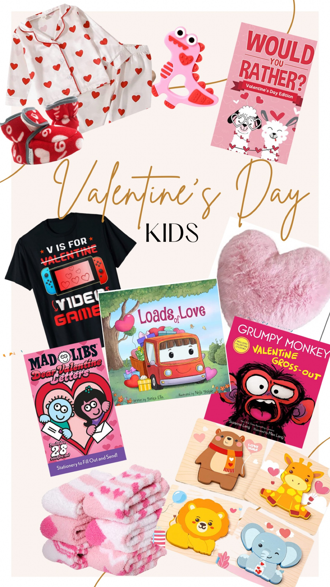 Amazon Kids Valentine Gifts

Valentine’s Day, kids, baby, toddler, family, present, heart gifts, boys and girls gifts, be mine, Valentine gift ideas, games, books, toys, socks, slippers

#ltkfind #competition

#LTKbaby #LTKFind #LTKkids